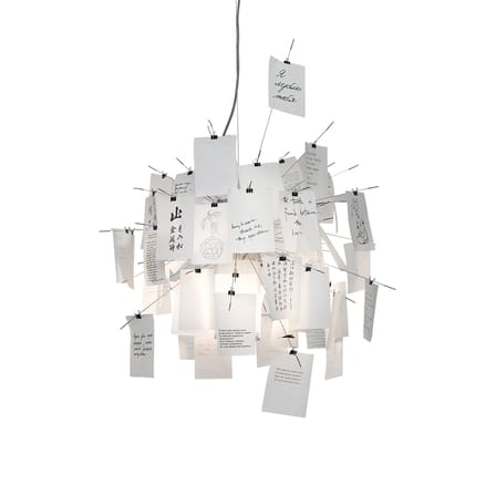 Suspension Zettel'z 6 papier blanc / Ingo Maurer, 1997 - Ingo Maurer
