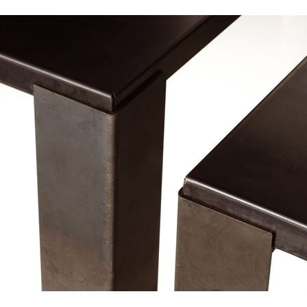 Table rectangulaire Big Irony métal noir / Maurizio Peregalli, 2000 - 238 x 100 cm - Zeus