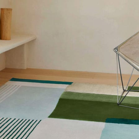 Tapis Boro  vert / 170 x 240 cm - Tufté main - Maison Sarah Lavoine