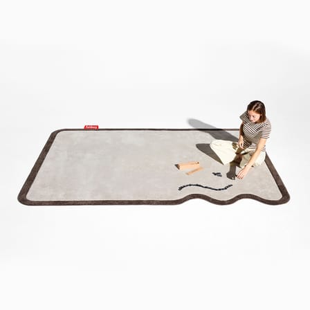 Tappeto Not Straight Small tessuto beige / 160 x 230 cm - Fatboy