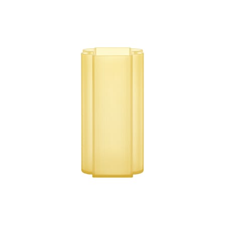 Okra Vase plastic material yellow / H 34 cm - Recycled / Patricia Urquiola, 2024 - Kartell