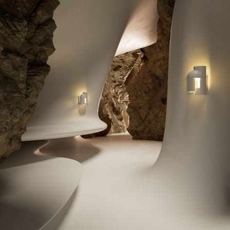 Soul Story 1 Wall light stone white / LED - Plaster - DCW éditions