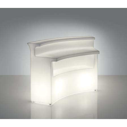 Bancone luminoso Break Bar materiale plastico bianco / L 175 cm - Slide