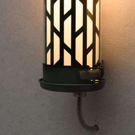 Applique d'extérieur Belleville NANO métal noir / L 27 cm - Non Dimmable - SAMMODE STUDIO