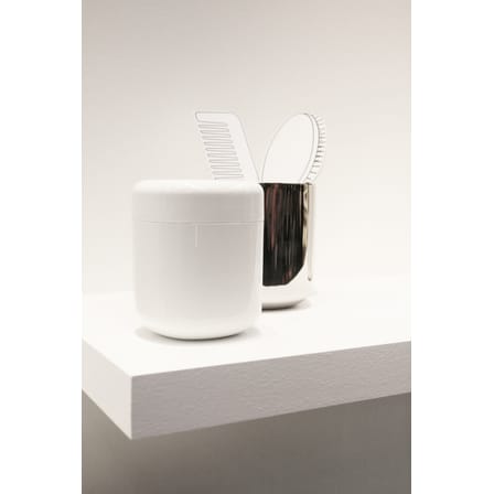 Porta spazzolino da denti Birillo materiale plastico bianco - Alessi