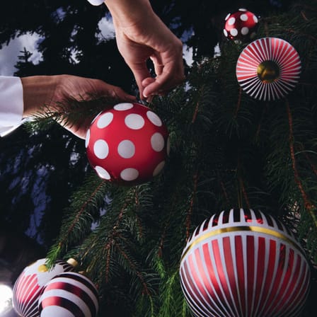 Boule de Noël Delight Big  n°3 verre rouge / Ø 9 cm - Alessi