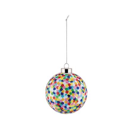 Boule de Noël Proust 1 verre multicolore Ø 9 cm / By Alessandro Mendini - Decoré à la main - Alessi