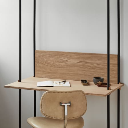 Bureau Shelving System – s.200.1.D bois naturel / L 85 x H 200 x Prof. 52 / 35 cm - MOEBE