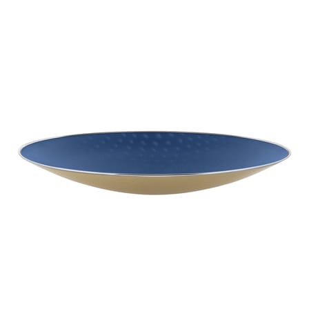 Centre de table Cohncave métal bleu Ø 49 cm / Alessi 100 Values Collection - Susan Cohn, 1992 - Alessi