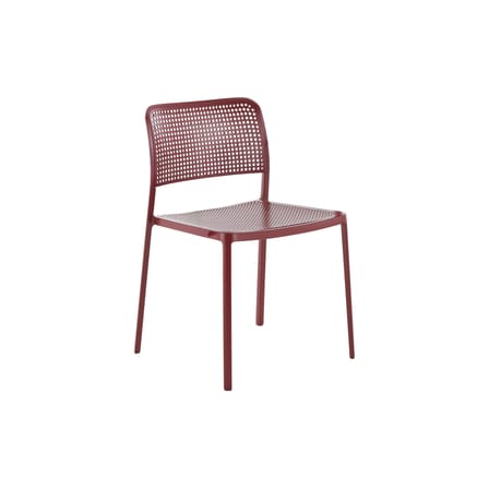 Chaise empilable Audrey plastique rouge - Kartell