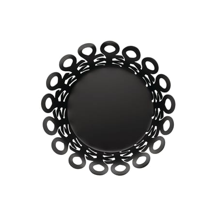 Corbeille Vimini métal noir Small / Ø 22 cm - Alessi