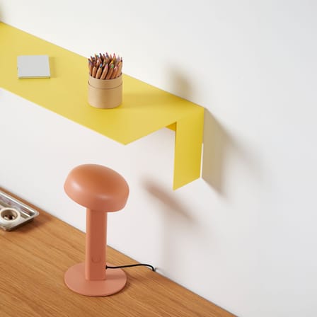 Étagère Pli Floating métal jaune / 60 x 20 cm - TIPTOE