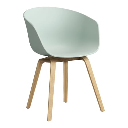 Fauteuil  About a chair AAC22 plastique vert / Recyclé - Hay