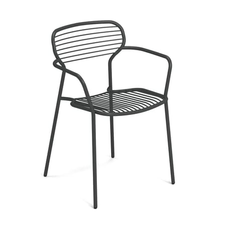 Fauteuil empilable Apero métal - Emu