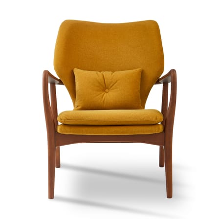 Fauteuil rembourré Peggy tissu jaune - Pols Potten