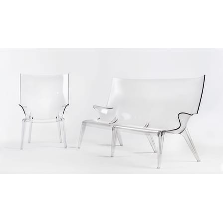 Fauteuil Uncle Jim plastique transparent / Philippe Starck, 2014 - Kartell