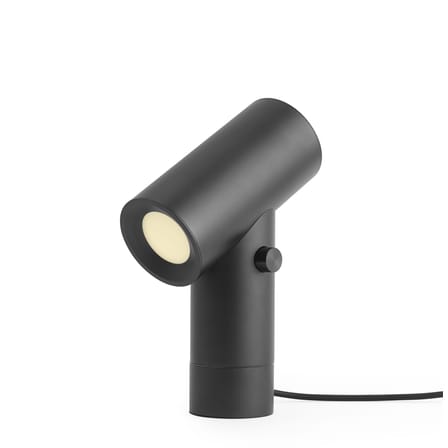 Lampe de table Beam métal noir / Double source lumineuse - Base rotative - H 26 cm - Muuto