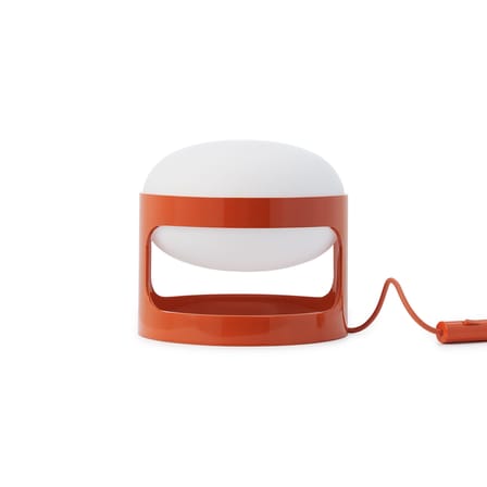 Lampe de table KD28 plastique orange / Joe Colombo, 1967 - Recyclé - Kartell