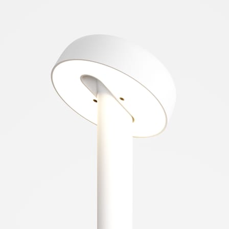 Lampe de table NOD LED métal blanc / H 25 cm - TIPTOE
