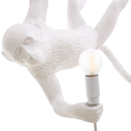 Lampe Monkey Swing plastique blanc / Indoor - L 60 cm - Seletti