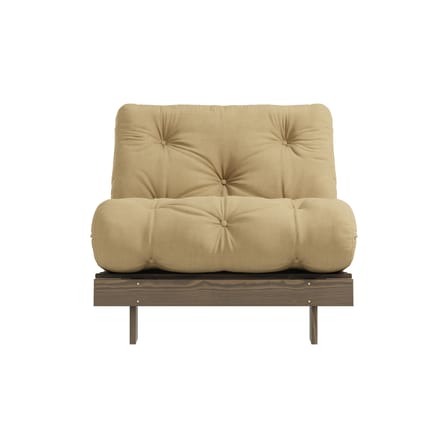 Fauteuil convertible Roots / Dormeuse & lit d'appoint - 3 positions / Structure marron - KARUP DESIGN