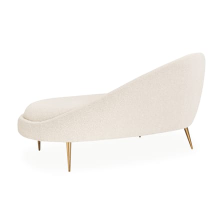 Méridienne Ether tissu blanc / Gauche - L 177.8 cm - Jonathan Adler