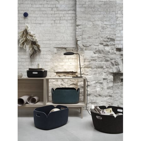Panier Restore tissu bleu / Ø 52 cm - Feutre 100% recyclé - Muuto