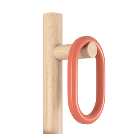 Portemanteau sur pied Fernand bois orange / H 180 cm - Hartô