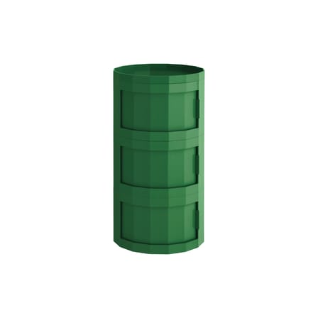 Rangement Facet High / H 66 cm - 3 portes / Avec roulettes - Hay