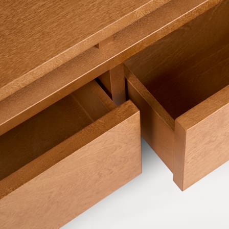 niedrige Konsole Ratio holz natur / TV Möbel - B 140 x H 40 cm - Frama 