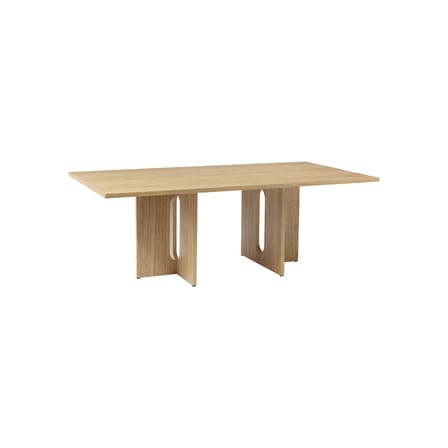 Androgyne Rectangular table natural wood / 210 x 109 cm - Audo Copenhagen