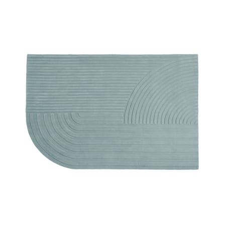 Relevo Rug textile green / 170 x 240 cm - Hand-tufted - Muuto