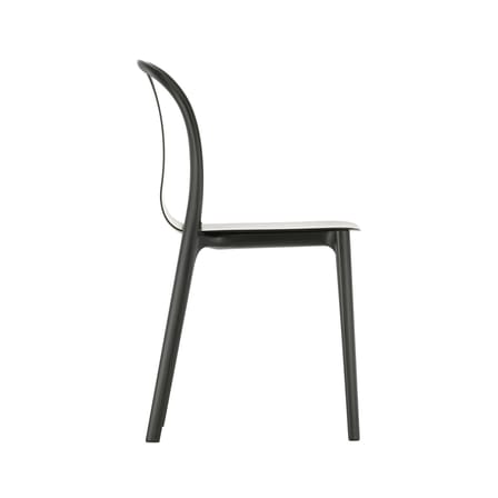 Stuhl Belleville plastikmaterial schwarz / Kunststoff - Vitra