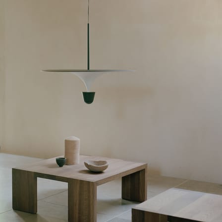 Suspension Kantarell LED métal noir / Ø 60 cm - NEW WORKS