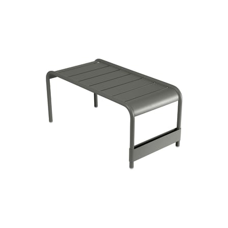 Banc Luxembourg métal vert gris / Table basse - 86 x 43 x H 40 cm - Fermob