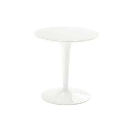 Table d'appoint Tip Top Mono plastique blanc / Monochrome -  Plateau PMMA - Kartell