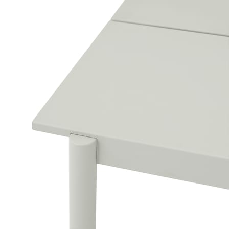 Table rectangulaire Linear métal gris /  220 x 90 cm - Muuto