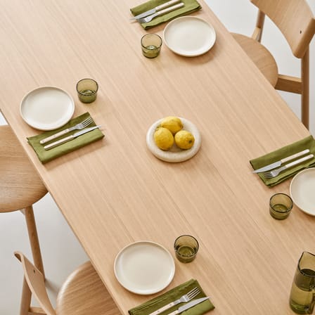 Table rectangulaire Post bois naturel / 190 x 95 cm - 8 places - TIPTOE