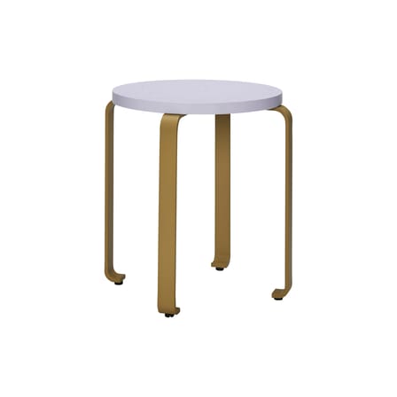Lot de 2 tabourets empilables Smile bois violet - HÜBSCH