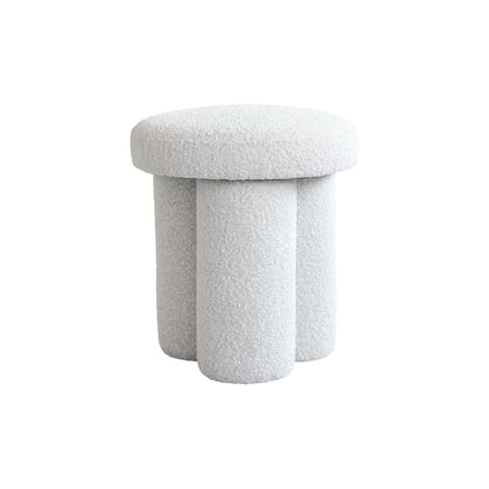 Pouf Big Foot blanc / Tissu bouclé - 101 COPENHAGEN