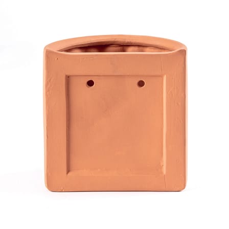 Vase mural Magna Graecia - Dorico céramique orange / L 25 x H 25 cm - Terre cuite - Seletti