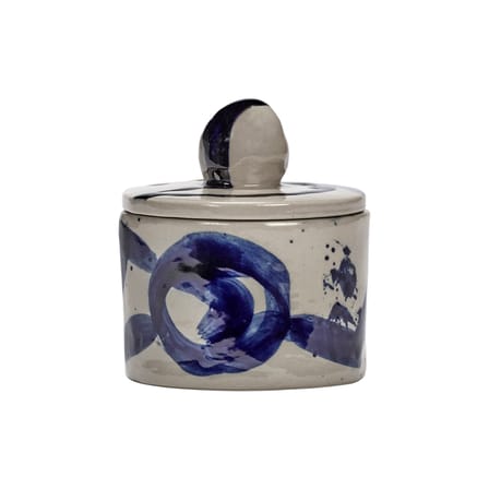 Boîte Sophia 01 céramique bleu / Ø 9 x H 10.5 cm - Serax