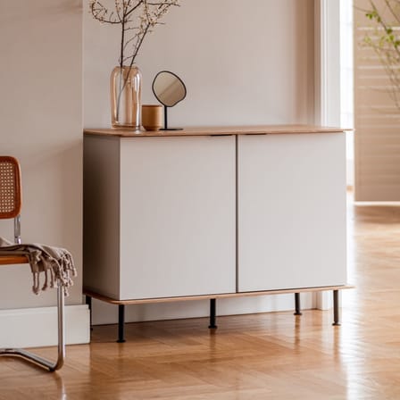 Buffet Suumo bois gris / L 120 x P 50 x H 88 cm - NOO.MA