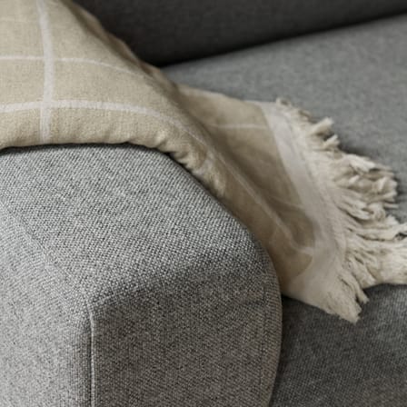Canapé d'angle Develius F tissu gris / 4 places - L 309 cm / Dormeuse droite - &tradition
