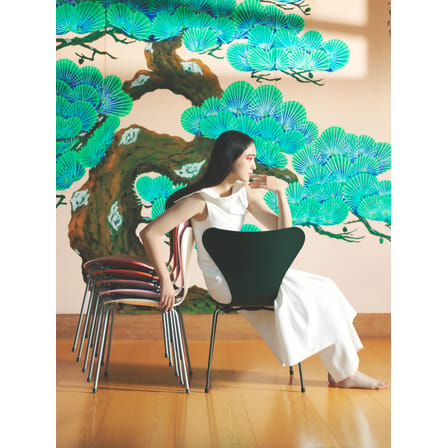 Chaise empilable Série 7 bois rose / Frêne teinté - Arne Jacobsen, 1955 - Fritz Hansen