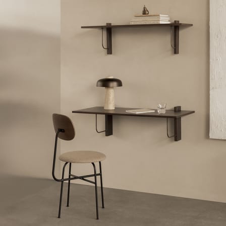 Consolle da parete Corbel legno marrone / Scrivania - L 100 x P 45 cm - Audo Copenhagen