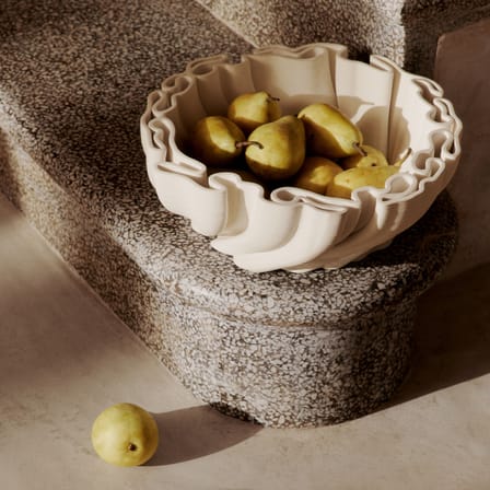 Coupe Dedali céramique blanc / Ø 34.5 x H 11 cm - Ferm Living