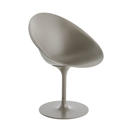 Drehsessel Ero/S/ plastikmaterial beige / Soft-Touch-Oberfläche - Kartell