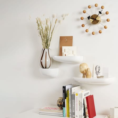 Etagère murale Corniche Large plastique blanc / L 45,5 cm - Bouroullec, 2012 - Vitra