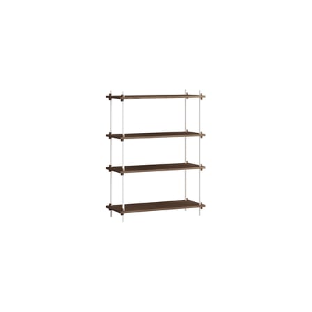 Étagère Shelving System - s.115.1.A bois marron / L 85 x H 115 x Prof. 35 cm - MOEBE